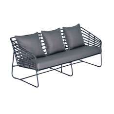 3-osobowa sofa ogrodowa na płozach z włókna syntetycznego Cbdesign Miyako