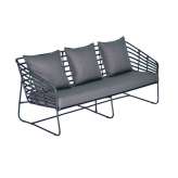 3-osobowa sofa ogrodowa na płozach z włókna syntetycznego Cbdesign Miyako