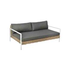 2-osobowa sofa ogrodowa z włókna syntetycznego Cbdesign Shana