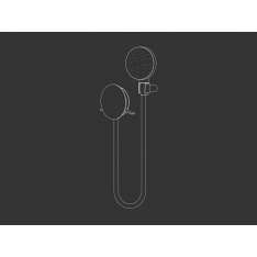 Bateria prysznicowa ze stali nierdzewnej z główką prysznicową Ceadesign Circle 09