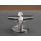 Hydroprogresywna bateria umywalkowa ze stali nierdzewnej Ceadesign Cross 39