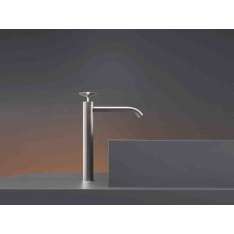 Hydroprogresywna bateria umywalkowa 1-otworowa ze stali nierdzewnej Ceadesign Cross 44