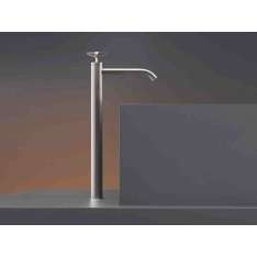 Bateria umywalkowa nablatowa hydroprogresywna 1-otworowa ze stali nierdzewnej Ceadesign Cross 46