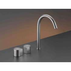 Bateria umywalkowa nablatowa 3-otworowa, stal nierdzewna Ceadesign Duet 13
