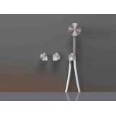 Nowoczesny styl 3-otworowa bateria prysznicowa ścienna ze stali nierdzewnej Ceadesign Duet 34H