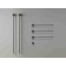 Elektryczny modułowy ścienny podgrzewacz do ręczników ze stali nierdzewnej Ceadesign Equilibrio 75