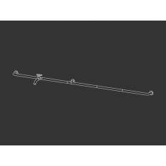 Bateria umywalkowa ścienna ze stali nierdzewnej Ceadesign Hook 01