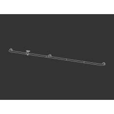 Bateria umywalkowa ścienna ze stali nierdzewnej Ceadesign Hook 05