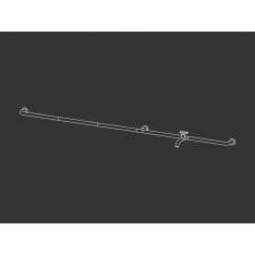 Bateria umywalkowa ścienna ze stali nierdzewnej Ceadesign Hook 21