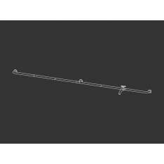 Bateria umywalkowa ścienna ze stali nierdzewnej Ceadesign Hook 22