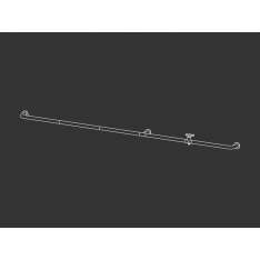 Bateria umywalkowa ścienna ze stali nierdzewnej Ceadesign Hook 25