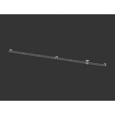 Bateria umywalkowa ścienna ze stali nierdzewnej Ceadesign Hook 26