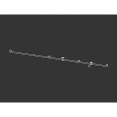 Bateria umywalkowa ścienna ze stali nierdzewnej Ceadesign Hook 44