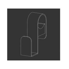 Hak na ręczniki ze stali nierdzewnej Ceadesign Hook 50