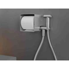 Uchwyt na rolkę papieru toaletowego ze stali nierdzewnej / spryskiwacz do WC Ceadesign NEUTRA 84