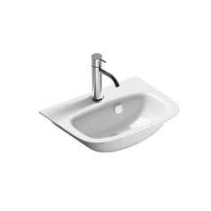 Umywalka ścienna z ręcznym spłukiwaniem Ceramica Catalano Green One
