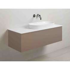 Owalna pojedyncza umywalka ceramiczna z szufladami Ceramica Catalano Horizon