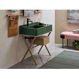 Prostokątna umywalka ceramiczna Console Ceramica Cielo SIWA