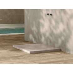 Prostokątny brodzik z kamionki porcelanowej Ceramica Del Conca SAP