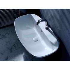 Umywalka ceramiczna wisząca z przelewem Ceramica Flaminia Nuda