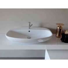 Umywalka nablatowa pojedyncza ceramiczna Ceramica Flaminia Nuda