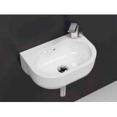 Naścienna umywalka ceramiczna z ręcznym spłukiwaniem Ceramica Flaminia Pass