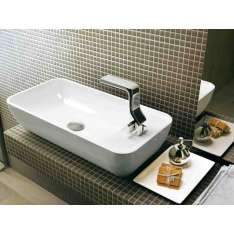 Umywalka ceramiczna nablatowa prostokątna z przelewem Ceramica Flaminia Pass 60
