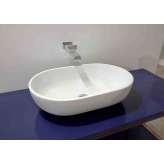 Umywalka ceramiczna owalna nablatowa w stylu współczesnym Ceramica Flaminia Pass 62