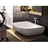 Umywalka ceramiczna wisząca nablatowa z przelewem Ceramica Flaminia Pass 72