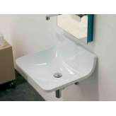 Kwadratowa umywalka ceramiczna do montażu na ścianie Ceramica Flaminia Plate