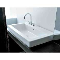Prostokątna umywalka ceramiczna wpuszczana w blat Ceramica Flaminia ACQUAGRANDE 100