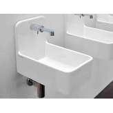 Naścienna umywalka ceramiczna z ręcznym spłukiwaniem Ceramica Flaminia MINIWASH