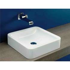 Design umywalka ceramiczna kwadratowa nablatowa Ceramica Flaminia NILE 40