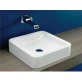 Design umywalka ceramiczna kwadratowa nablatowa Ceramica Flaminia NILE 40