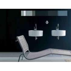 Umywalka ceramiczna do montażu na ścianie Ceramica Flaminia TWIN SET 52