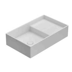 Umywalka ceramiczna prostokątna nablatowa Ceramica Globo Display