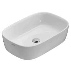 Umywalka ceramiczna prostokątna nablatowa Ceramica Globo Genesis