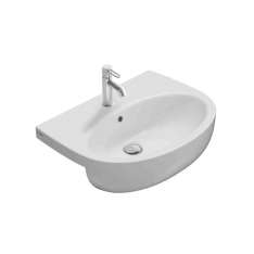 Umywalka ceramiczna półokrągła owalna Ceramica Globo Grace