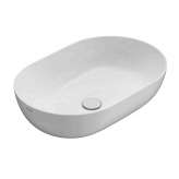 Owalna umywalka ceramiczna nablatowa Ceramica Globo T-Edge