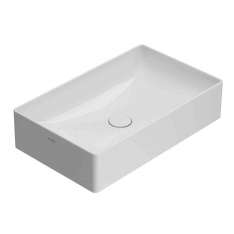 Prostokątna umywalka nablatowa Globothin®. Ceramica Globo T-Edge