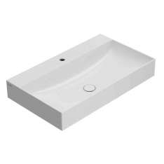 Prostokątna umywalka ceramiczna do montażu na ścianie Ceramica Globo T-Edge