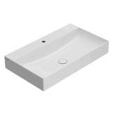 Prostokątna umywalka ceramiczna do montażu na ścianie Ceramica Globo T-Edge