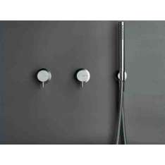 3-otworowa bateria prysznicowa/wannowa ze stali nierdzewnej z główką prysznicową Cocoon COCOON MONO SET28