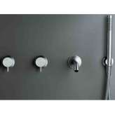 Zestaw wannowy 4-otworowy do montażu na ścianie ze stali nierdzewnej Cocoon COCOON MONO SET42