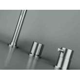 3-otworowy zestaw wannowy ze stali nierdzewnej z rozdzielaczem Cocoon COCOON MONO SET43