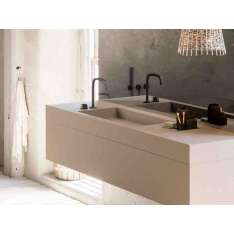 Prostokątna umywalka pojedyncza Solid Surface Cocoon COCOON PB BASIN01