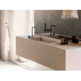 Prostokątna umywalka pojedyncza Solid Surface Cocoon COCOON PB BASIN01