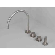 Zestaw wannowy ze stali nierdzewnej z główką prysznicową Cocoon COCOON PB SET27