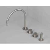 Zestaw wannowy ze stali nierdzewnej z główką prysznicową Cocoon COCOON PB SET27