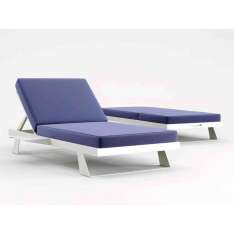Leżak Sunbrella® z aluminiowym stelażem Code NAXOS